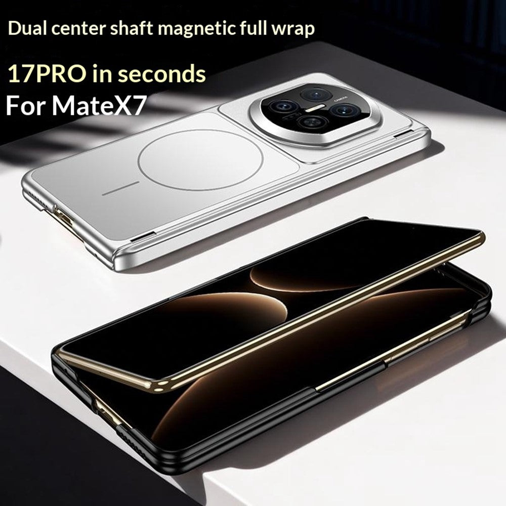 GKK For Huawei Mate X7 Magnetic Case Dual Center Shaft AG Matte Phone Cover