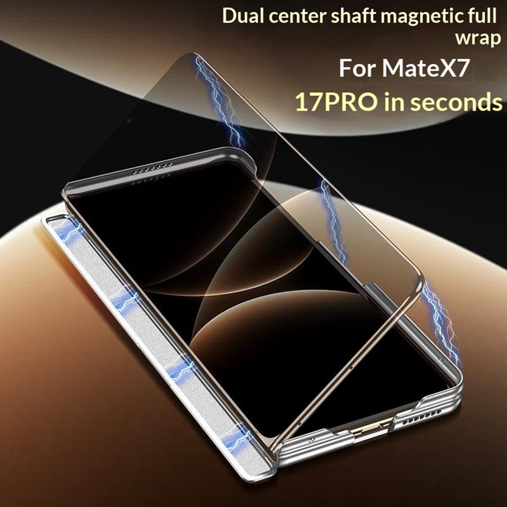 GKK For Huawei Mate X7 Magnetic Case Dual Center Shaft AG Matte Phone Cover