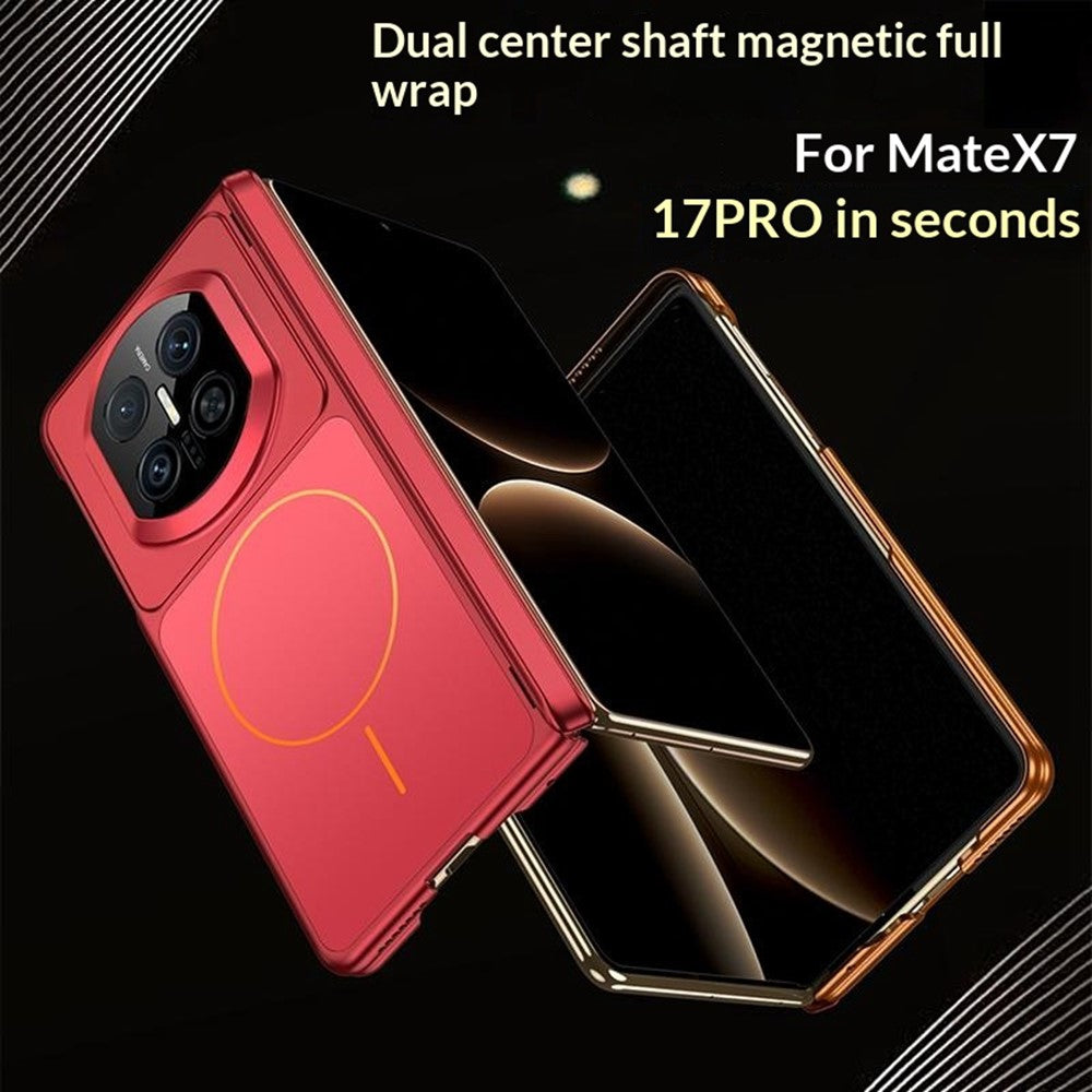 GKK For Huawei Mate X7 Magnetic Case Dual Center Shaft AG Matte Phone Cover