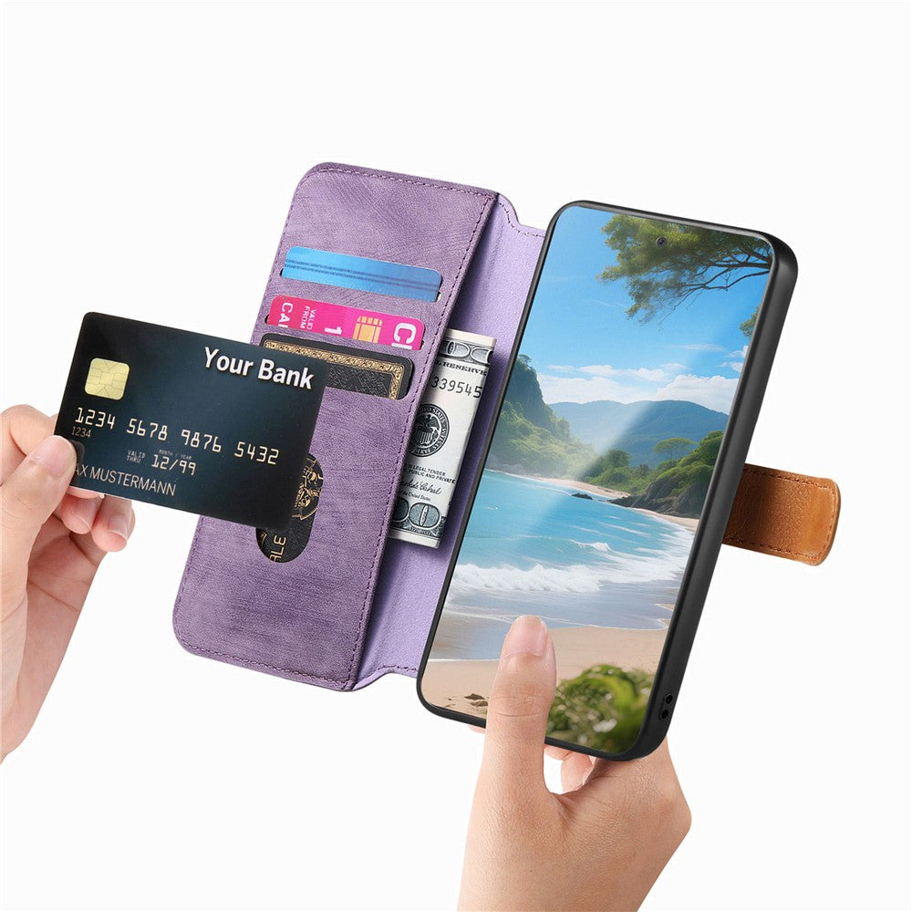 For Honor 400 Smart 4G / 400 Smart 5G / X7d 4G Case Wallet Retro Leather Phone Cover with Wristband Kickstand