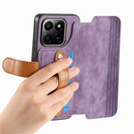 For Honor 400 Smart 4G / 400 Smart 5G / X7d 4G Case Wallet Retro Leather Phone Cover with Wristband Kickstand