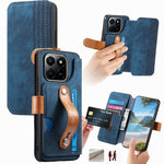 For Honor 400 Smart 4G / 400 Smart 5G / X7d 4G Case Wallet Retro Leather Phone Cover with Wristband Kickstand