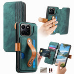 For Honor 400 Smart 4G / 400 Smart 5G / X7d 4G Case Wallet Retro Leather Phone Cover with Wristband Kickstand