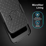 For Samsung Galaxy S26 Ultra Case PC + TPU Sliding Screen Cover Kickstand Phone Shell with Clip