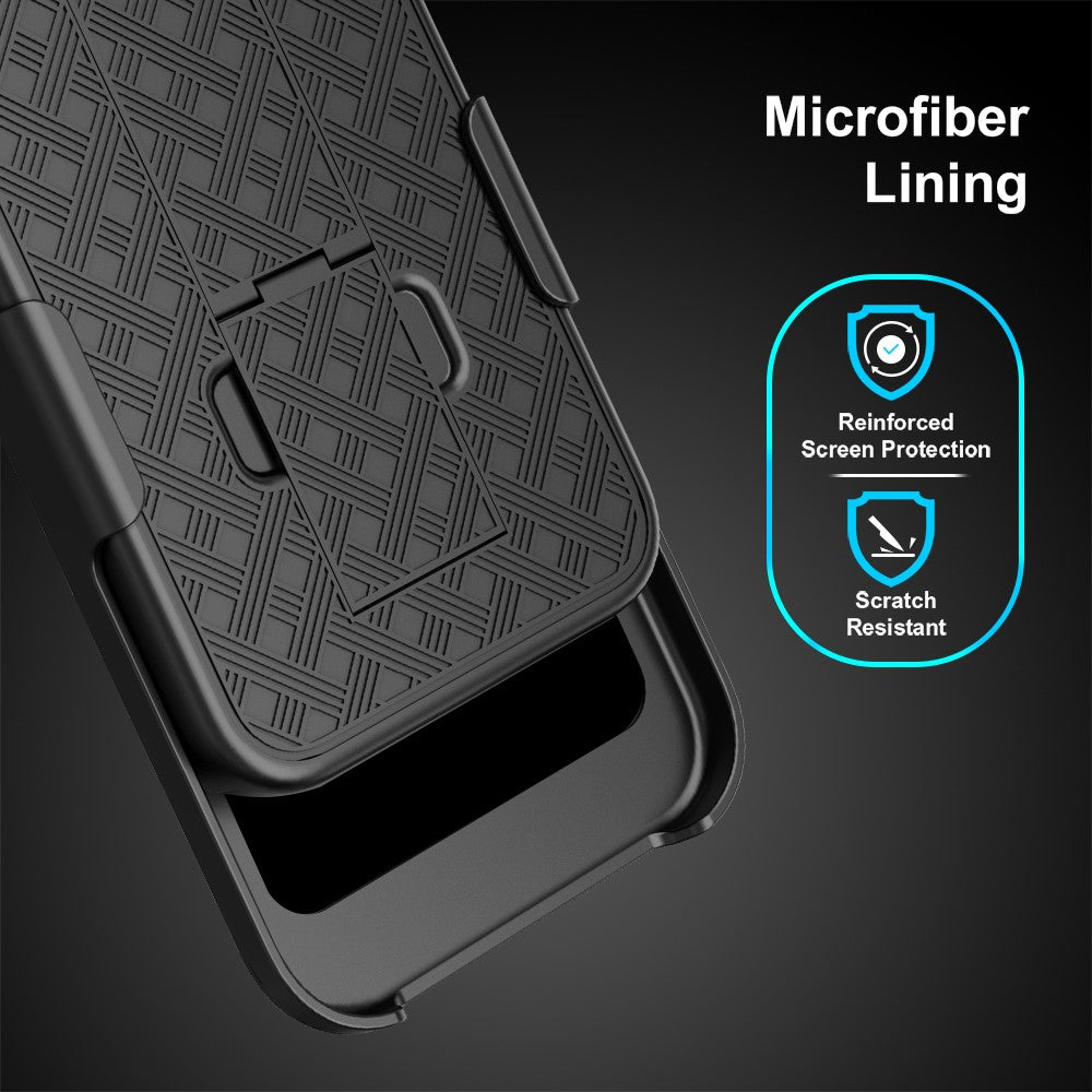 For Samsung Galaxy S26 Ultra Case PC + TPU Sliding Screen Cover Kickstand Phone Shell with Clip