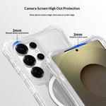 For Samsung Galaxy S26 Ultra Magnetic Case PC + TPU 3 in 1 Drop-proof Clear Phone Cover