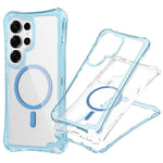 For Samsung Galaxy S26 Ultra Magnetic Case PC + TPU 3 in 1 Drop-proof Clear Phone Cover