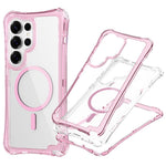 For Samsung Galaxy S26 Ultra Magnetic Case PC + TPU 3 in 1 Drop-proof Clear Phone Cover