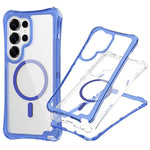 For Samsung Galaxy S26 Ultra Magnetic Case PC + TPU 3 in 1 Drop-proof Clear Phone Cover