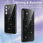 Samsung Galaxy S25+ / S24+ Magnetiskt skal Glitter TPU Stötsäkert Mobilskal med Snodd