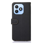 KHAZNEH For Honor X8d 4G Case RFID Blocking Wallet Litchi Texture PU Leather Phone Cover with Strap