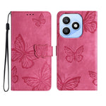 For Honor X8d 4G Case Butterfly Design Flip Wallet Leather Phone Cover Skin-Touch