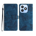 For Honor X8d 4G Case Butterfly Design Flip Wallet Leather Phone Cover Skin-Touch