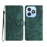 For Honor X8d 4G Case Butterfly Design Flip Wallet Leather Phone Cover Skin-Touch