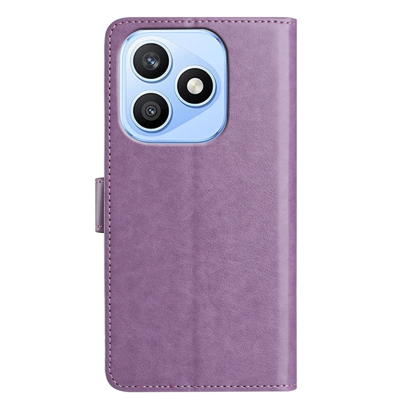 Til Honor X8d 4G Pung Telefoncover Stativ PU-læder Folio Flip Cover med 8 Kortpladser