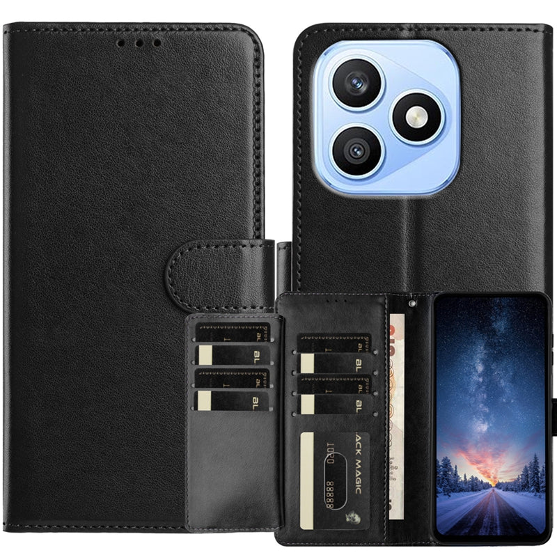 Til Honor X8d 4G Pung Telefoncover Stativ PU-læder Folio Flip Cover med 8 Kortpladser