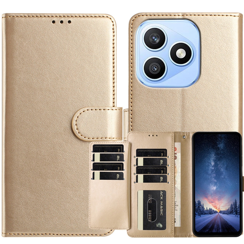 Til Honor X8d 4G Pung Telefoncover Stativ PU-læder Folio Flip Cover med 8 Kortpladser