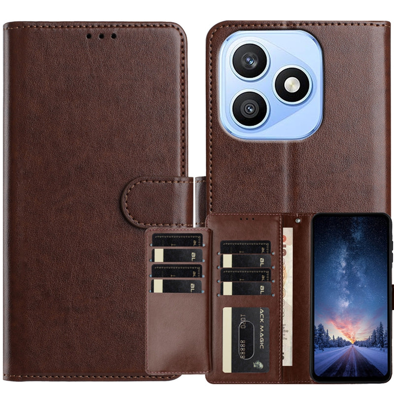 Til Honor X8d 4G Pung Telefoncover Stativ PU-læder Folio Flip Cover med 8 Kortpladser