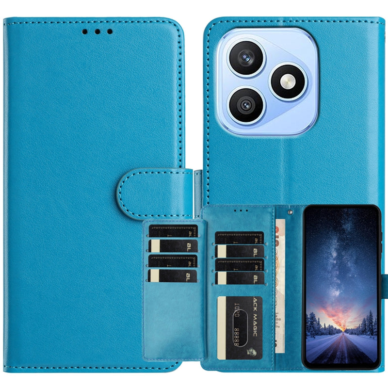 Til Honor X8d 4G Pung Telefoncover Stativ PU-læder Folio Flip Cover med 8 Kortpladser