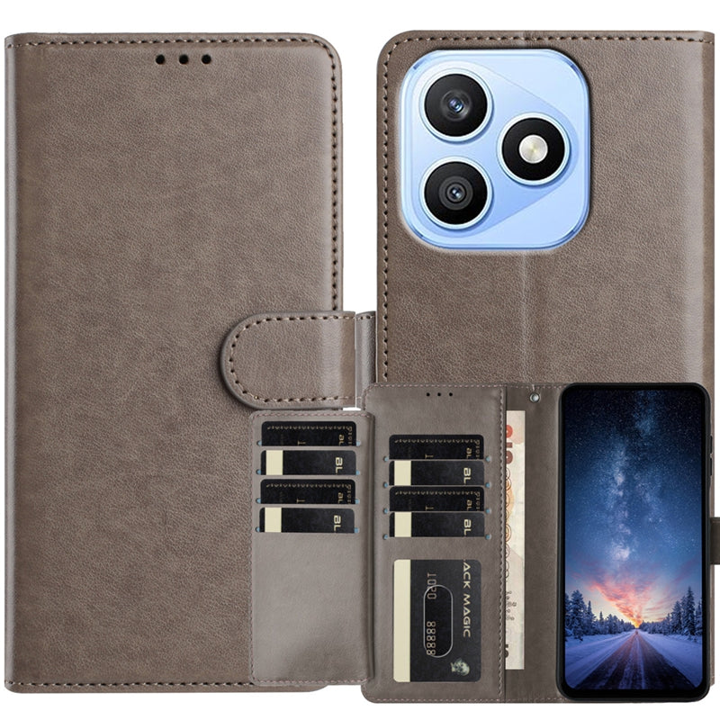 Til Honor X8d 4G Pung Telefoncover Stativ PU-læder Folio Flip Cover med 8 Kortpladser