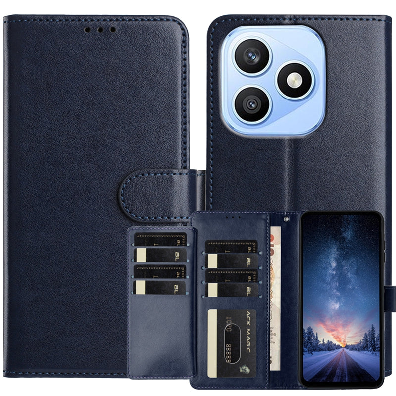 Til Honor X8d 4G Pung Telefoncover Stativ PU-læder Folio Flip Cover med 8 Kortpladser