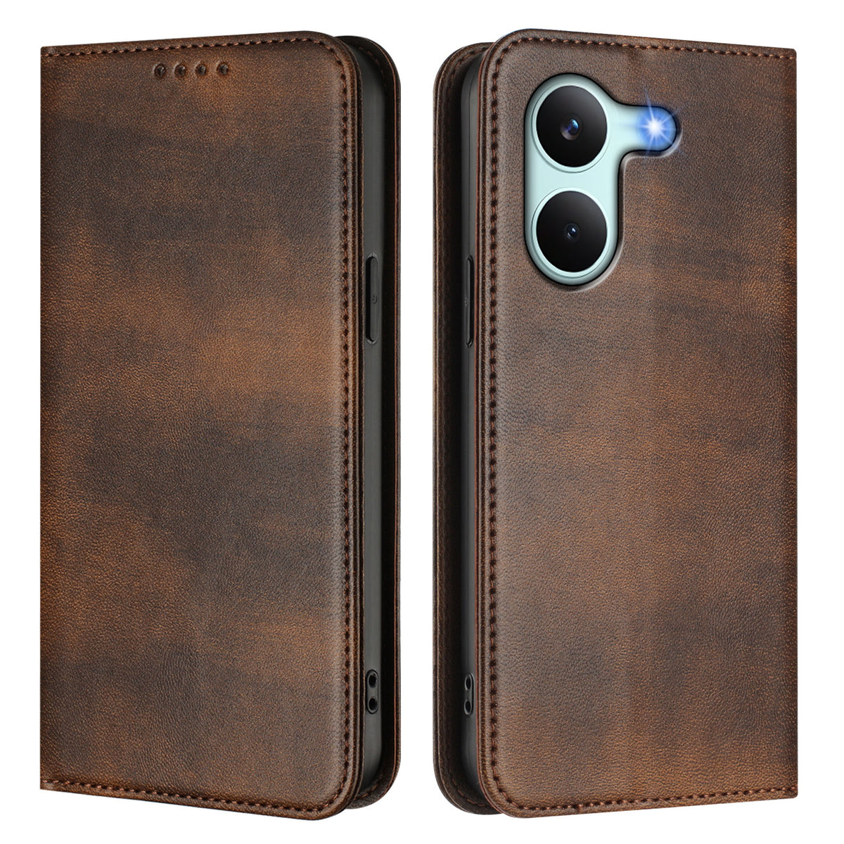 For Xiaomi Poco X8 Pro 5G / Xiaomi Redmi Turbo 5 5G Wallet Cases Retro Texture RFID Blocking Leather Phone Cover