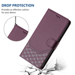 For Xiaomi Poco X8 Pro 5G / Xiaomi Redmi Turbo 5 5G Case Imprinted Honeycomb RFID Blocking Leather Phone Cover with Strap