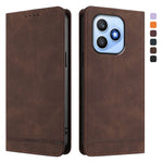 For Honor X8d 4G Case RINACASIS RC23 RFID Blocking Wallet Stand PU Leather Phone Cover