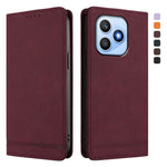 For Honor X8d 4G Case RINACASIS RC23 RFID Blocking Wallet Stand PU Leather Phone Cover