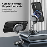 For Oppo A6 Pro 5G / A6 Pro 4G Magnetic Case Ring Holder Foldable Kickstand TPU PC Phone Cover with Camera Lens Slider