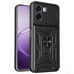 For Oppo A6x 4G / A6x 5G Case with Slide Camera Lid PC + TPU Kickstand Phone Cover