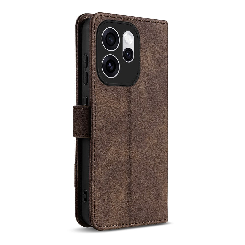 AZNS A2 för Oppo Reno15 Pro Max 5G (Global) / Reno15 Pro 5G (Kina) Läderfodral med handledsrem RFID-blockerande plånboksfodral