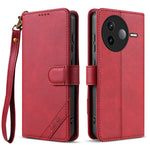 AZNS A2 for Xiaomi Redmi K80 5G  /  Poco F7 Pro 5G Leather Case with Wrist Strap RFID Blocking Wallet Stand Phone Cover