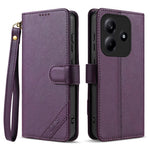 AZNS A2 för Xiaomi Redmi Note 14 5G Läderfodral med Handledsrem RFID-blockerande Plånboksfodral