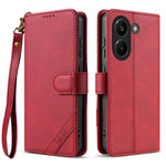 AZNS A2 for Xiaomi Poco X8 Pro 5G / Redmi Turbo 5 5G Leather Case with Wrist Strap RFID Blocking Wallet Stand Phone Cover