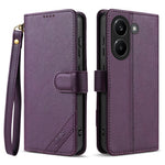 AZNS A2 for Xiaomi Poco X8 Pro 5G / Redmi Turbo 5 5G Leather Case with Wrist Strap RFID Blocking Wallet Stand Phone Cover