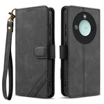 AZNS A2 for Honor X60 5G  /  X9c Smart 5G Leather Case with Wrist Strap RFID Blocking Wallet Stand Phone Cover