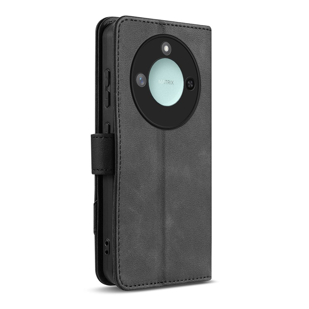 AZNS A2 for Honor X60 5G  /  X9c Smart 5G Leather Case with Wrist Strap RFID Blocking Wallet Stand Phone Cover