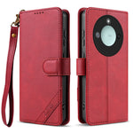 AZNS A2 for Honor X60 5G  /  X9c Smart 5G Leather Case with Wrist Strap RFID Blocking Wallet Stand Phone Cover