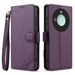 AZNS A2 for Honor X60 5G  /  X9c Smart 5G Leather Case with Wrist Strap RFID Blocking Wallet Stand Phone Cover