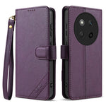 AZNS A2 Phone Case for Honor X60 Pro 5G  /  X9c 5G  /  Magic7 Lite 5G Leather Case with Wrist Strap RFID Blocking Wallet Stand Phone Cover