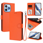 For Honor X8d 4G Leather Case Wallet Stand Phone Cover with Wrist Strap