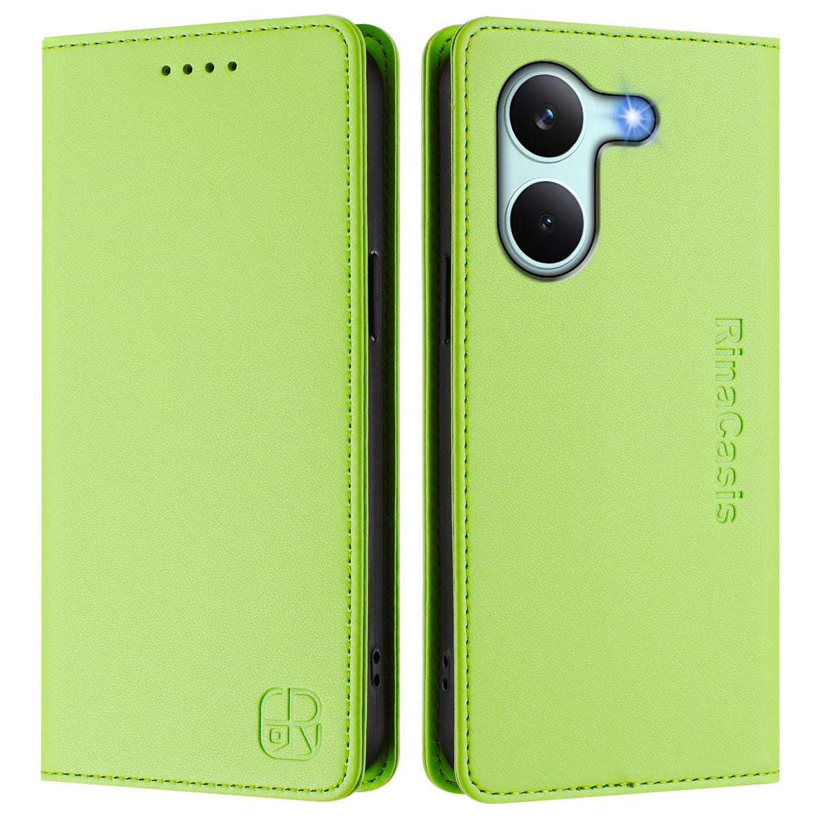 For Xiaomi Poco X8 Pro 5G / Xiaomi Redmi Turbo 5 5G Leather Case RINACASIS RC01 Phone Cover with RFID Blocking Wallet Stand
