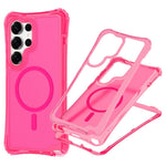 For Samsung Galaxy S26 Ultra Magnetic Phone Case Soft-touch 2-in-1 PC+TPU Shockproof Cover Compatible with MagSafe