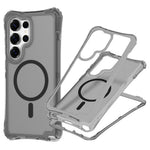 For Samsung Galaxy S26 Ultra Magnetic Phone Case Soft-touch 2-in-1 PC+TPU Shockproof Cover Compatible with MagSafe