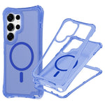 For Samsung Galaxy S26 Ultra Magnetic Phone Case Soft-touch 2-in-1 PC+TPU Shockproof Cover Compatible with MagSafe