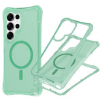For Samsung Galaxy S26 Ultra Magnetic Phone Case Soft-touch 2-in-1 PC+TPU Shockproof Cover Compatible with MagSafe