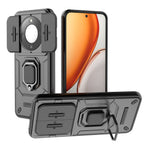 Kickstand Case for Honor Magic8 Lite 5G  /  X9d 5G  /  X70 5G PC + TPU Phone Protector with Lens Cover