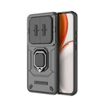 Kickstand Case for Honor Magic8 Lite 5G  /  X9d 5G  /  X70 5G PC + TPU Phone Protector with Lens Cover