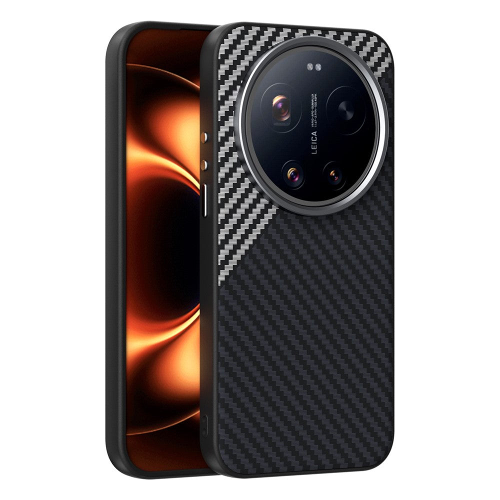 ABEEL Magnetiskt Skal För Xiaomi 17 Ultra 5G Baksida Med Kolfiberstruktur